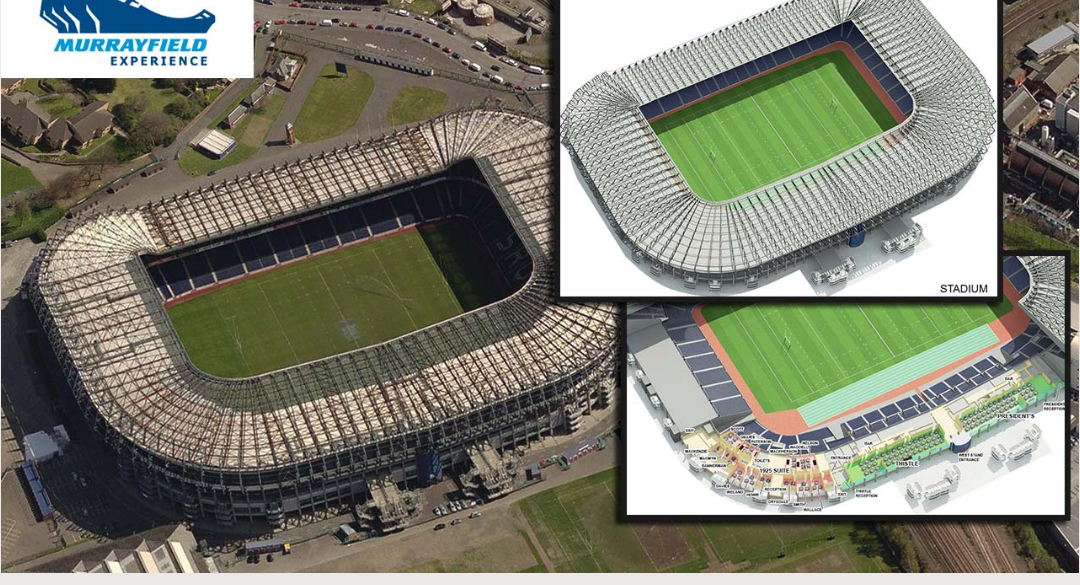 Murrayfield Experience vFloorplan stadium views